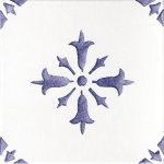 Carreau artisanal bleu