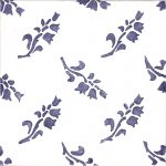 Carreau mural décoré main