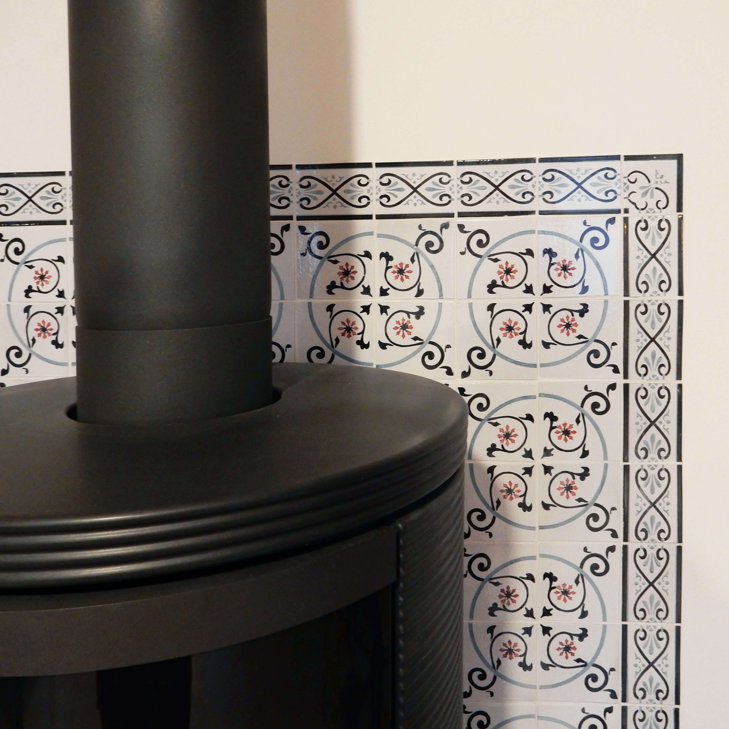 Carrelage cheminée et poêle à bois Carrelage Paris