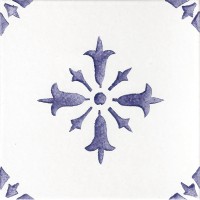 Carreau artisanal bleu