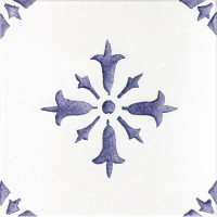 Carreau artisanal bleu